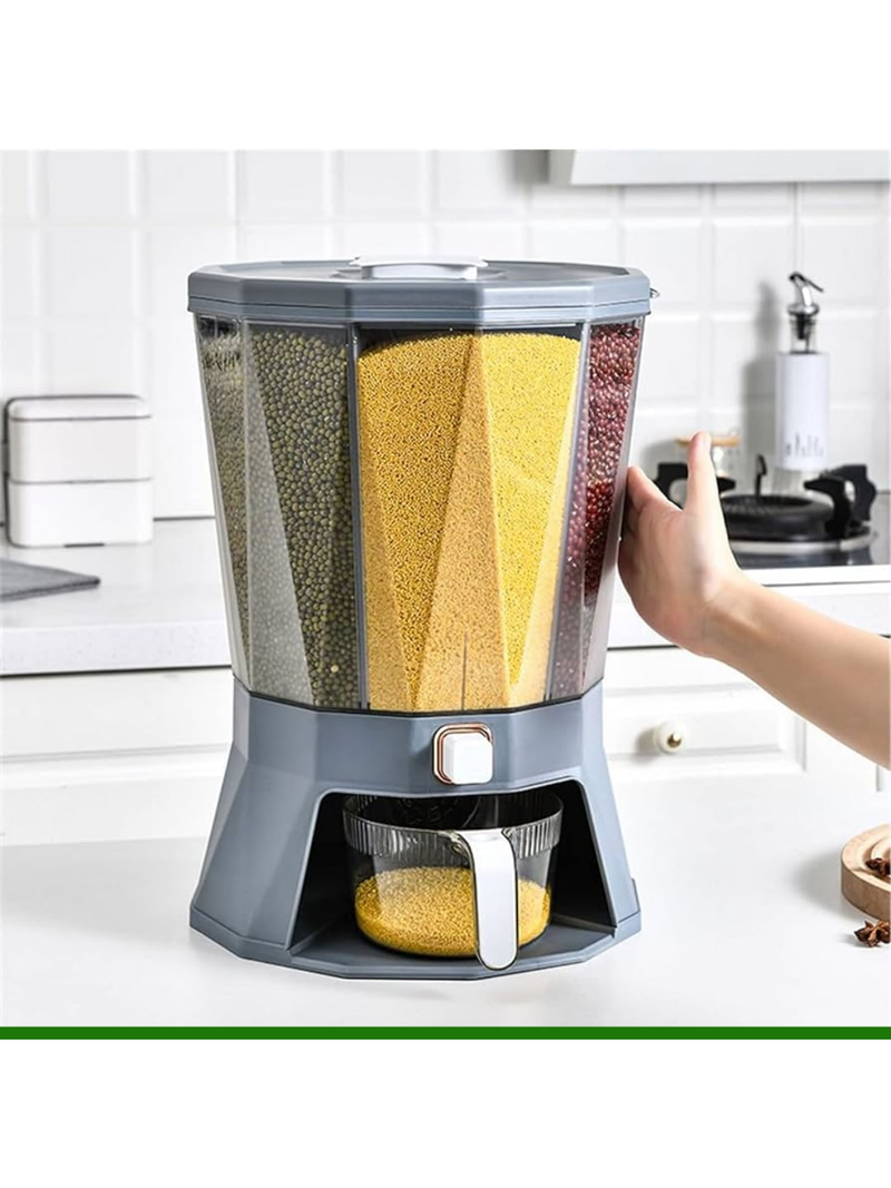 Dispenser De Cereais Giratorio De Alimentos 4 Divisorias