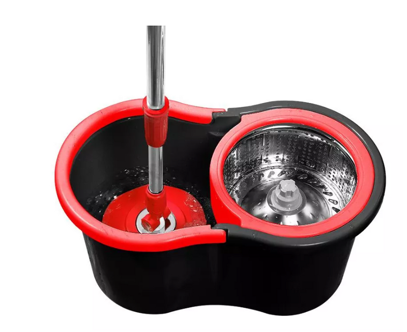 Mop Giratório Com Cesto Em Inox Com Balde 13 Lt Centrífuga