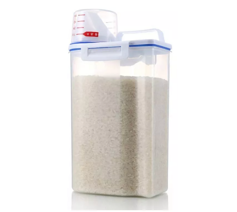 Dispenser Porta Sabão em Pó Com Tampa Medidora 2,5L