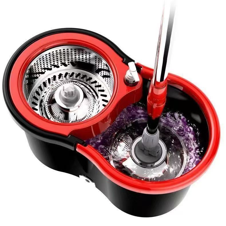 Mop Giratório Com Cesto Em Inox Com Balde 13 Lt Centrífuga