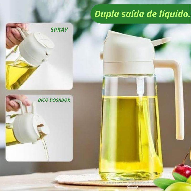 Frasco Pulverizador Temperos e Óleos Gourmet 500ml - Frete Grátis