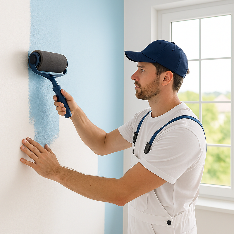 Rolo De Pintura Com Reservatório de Parede Profissional