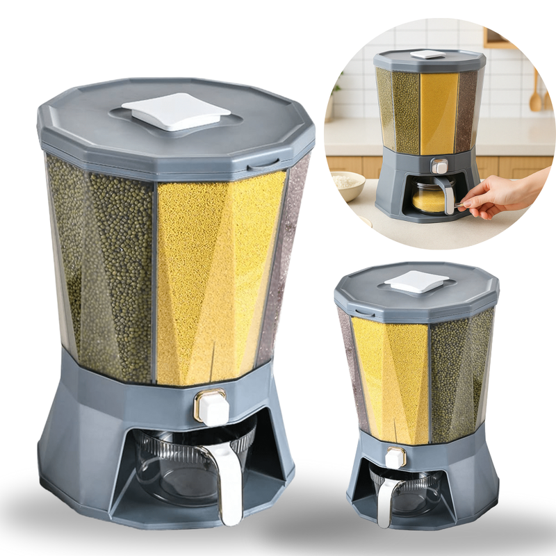 Dispenser De Cereais Giratorio De Alimentos 4 Divisorias