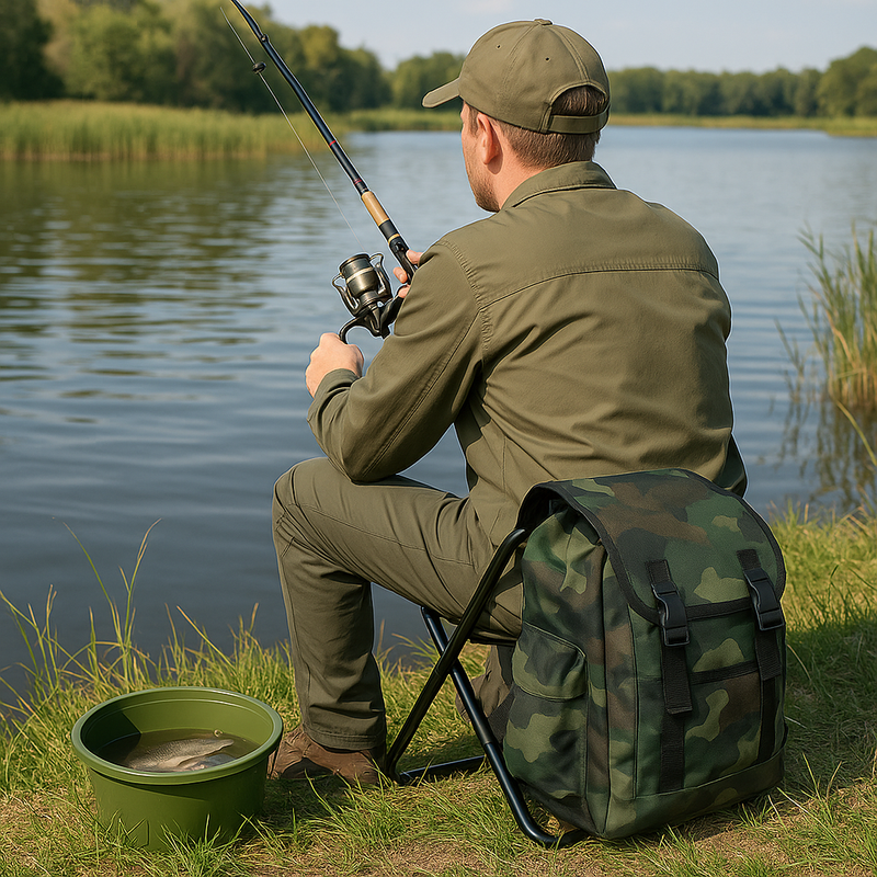 Cadeira Mochila Bolsa para Pesca e Camping