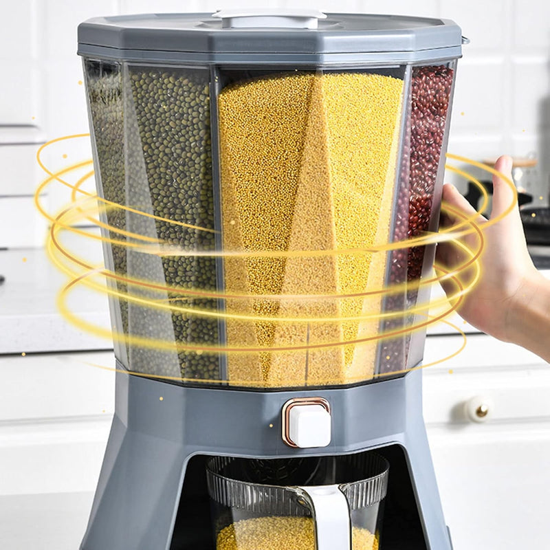 Dispenser De Cereais Giratorio De Alimentos 4 Divisorias