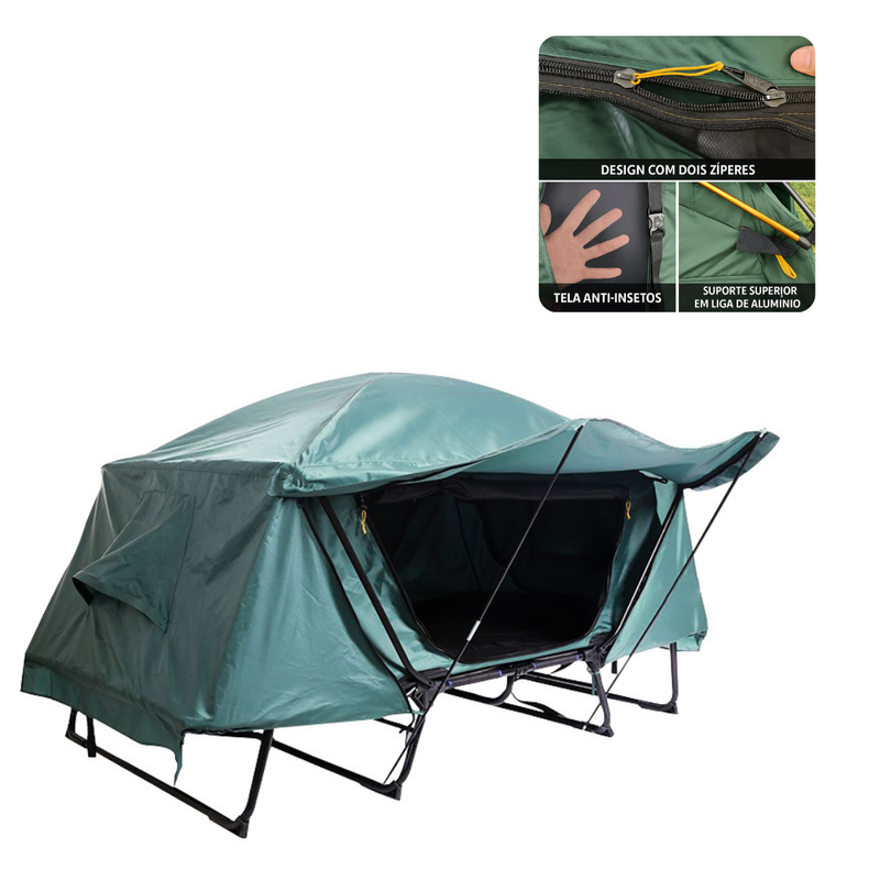 Cama Tatu Dobravel Portatil Barraca Solteiro Camping