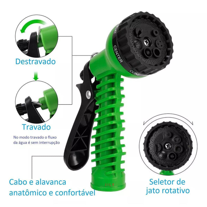 Mangueira Mágica Flexível Lava Casa Jardim Anti Ressecamento