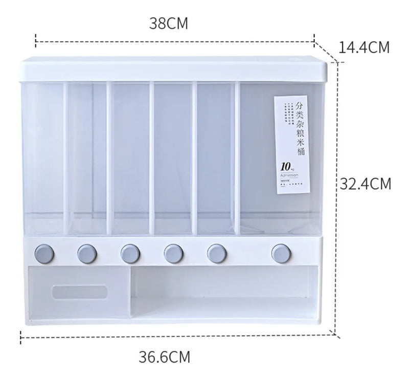 Dispenser De Alimentos Cereais Arroz Ração Graos Grande