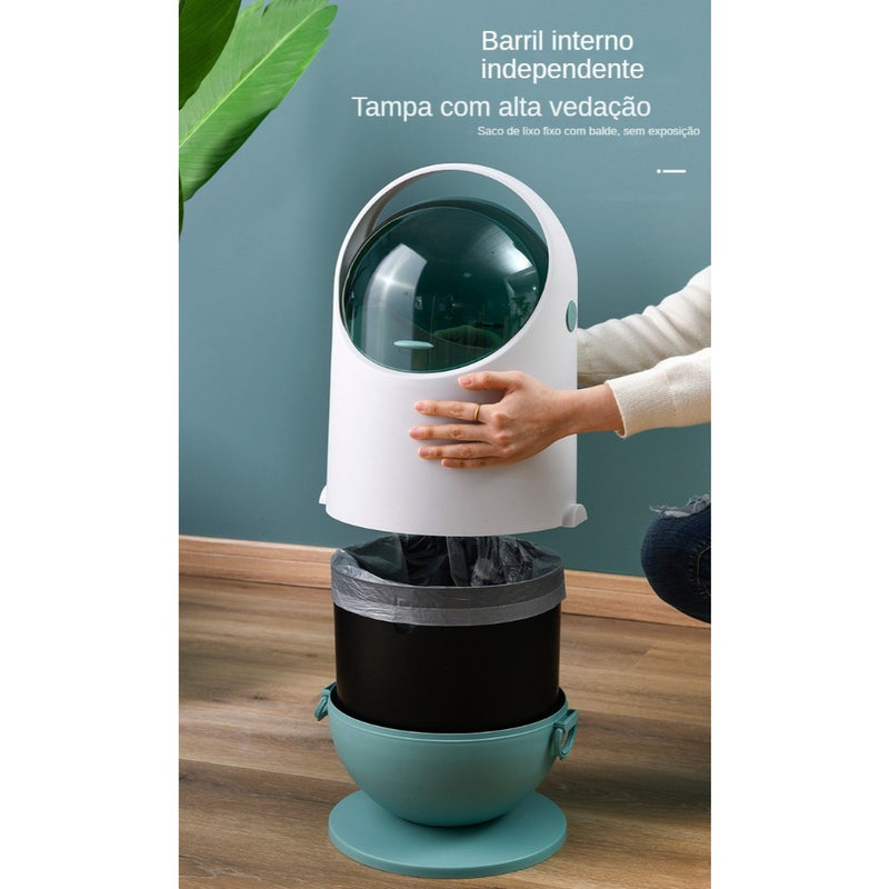 Lixeira Anti Odor Para Bebe Higiene Quarto Cozinha 12 Lts