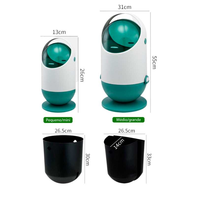 Lixeira Anti Odor Para Bebe Higiene Quarto Cozinha 12 Lts